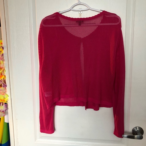 Talbots Open Stitch 3/4 Sleeve Shrug - Picture 2 of 4